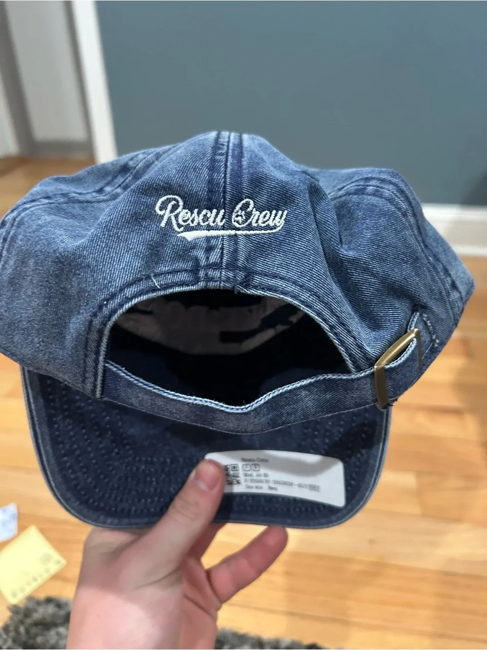 OTTO Navy Blue 'MIKE DOGS HAPPY AGAIN' Relaxed Dad Hat